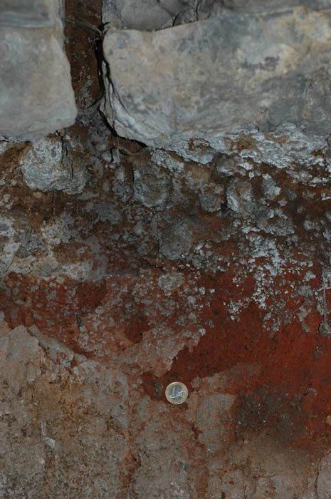 Volcanic rock is one of the building materials for the tomb of noblewoman Caecilia Metella