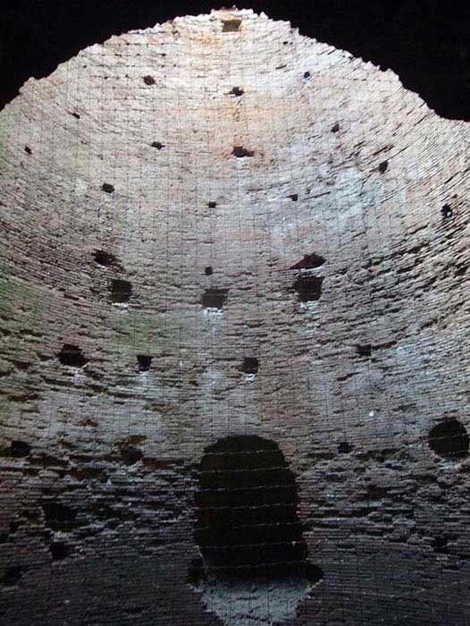 Inside the tomb of Caecilia Metella