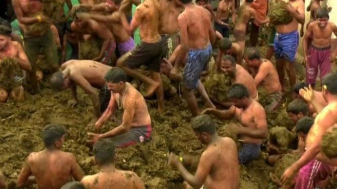 Cow dung holds special significance in India.