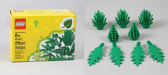 The tree detail set is made from sugarcane-based synthetic plastic.