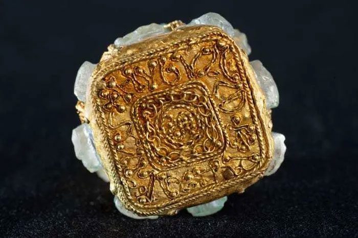 The vase is part of the Viking treasure.