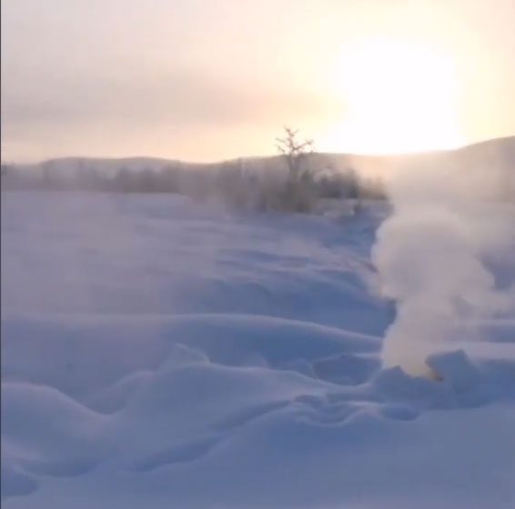 Despite the low temperatures here, zombie fires continue to burn underground.