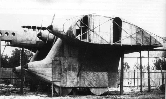 The aircraft was built according to the "all-in-wing" principle