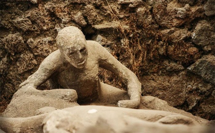 Victim of the Mount Vesuvius eruption.