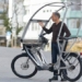 new style electric bicycle with built in rain cover 115787