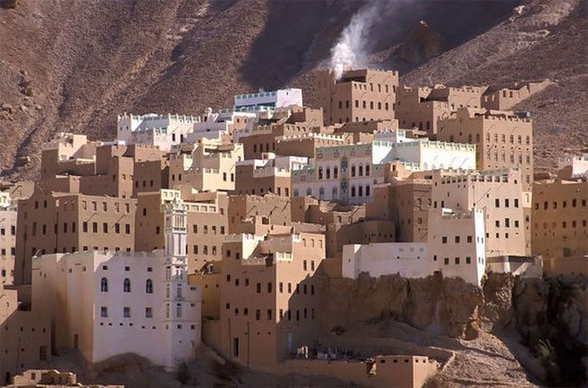 A scene from the village resembling a fantasy film.
