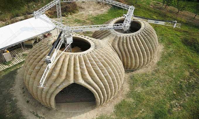 3D printed houses designed by Mario Cucinella