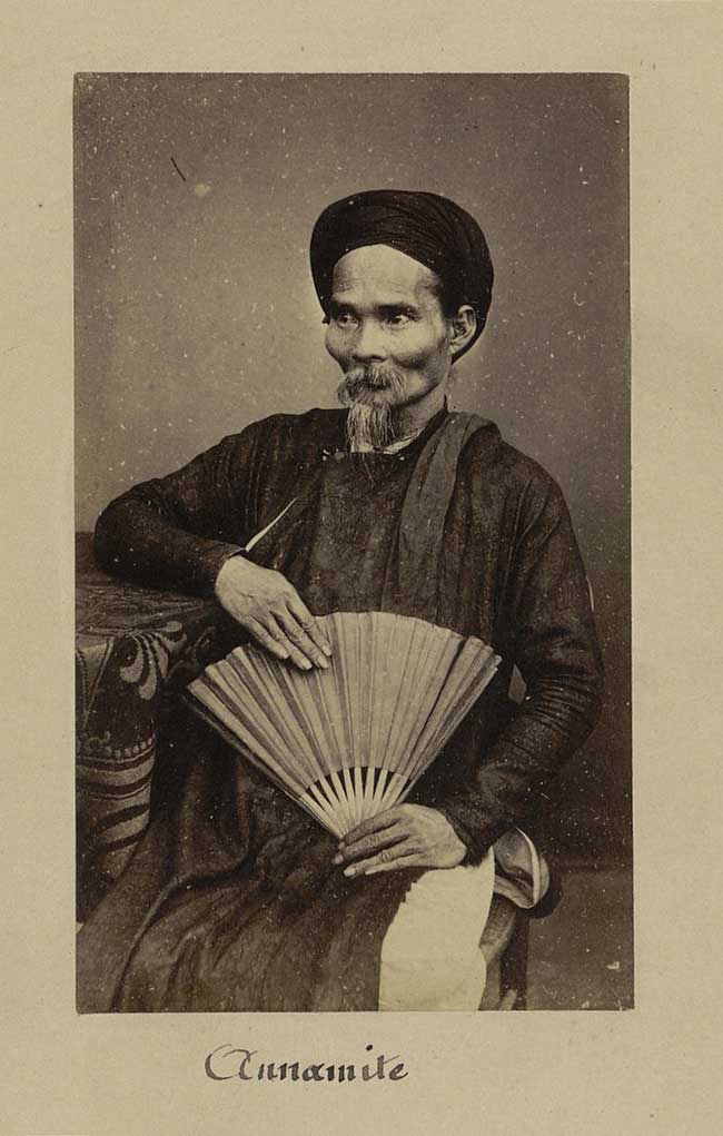 Portrait of an elderly Vietnamese man.