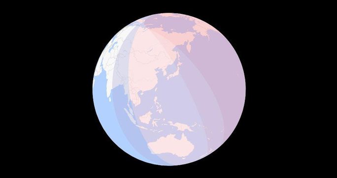 Vietnam is only on the fringe of the observable area and not the most favorable observation point