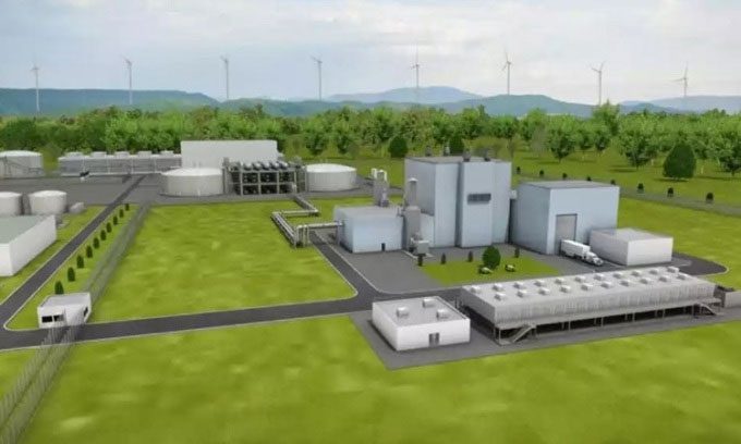 Design of the Natrium nuclear power plant.