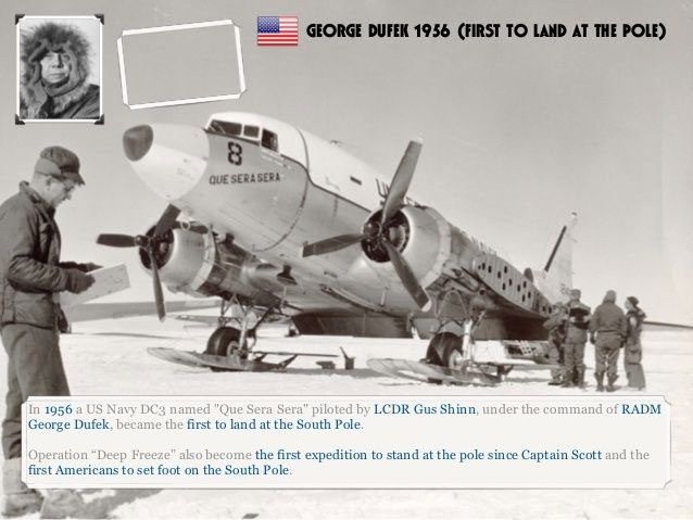 The first DC-3 cargo plane landing in Antarctica