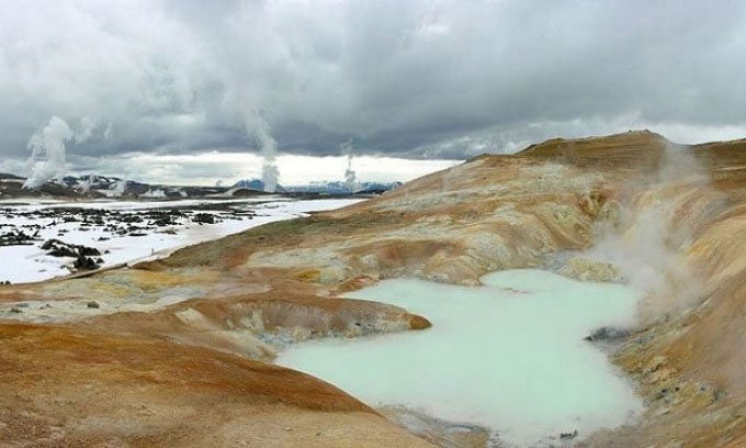 Krafla Volcano in Iceland.