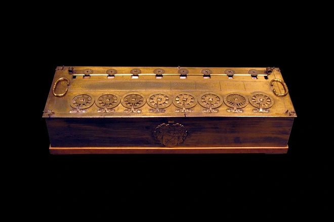 Pascaline, also known as the arithmetic machine, the first computer of humanity