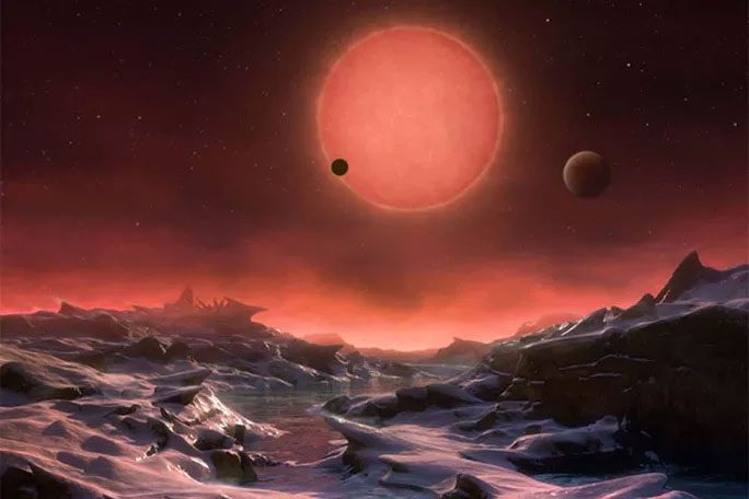 quang canh tren he sao TRAPPIST 1
