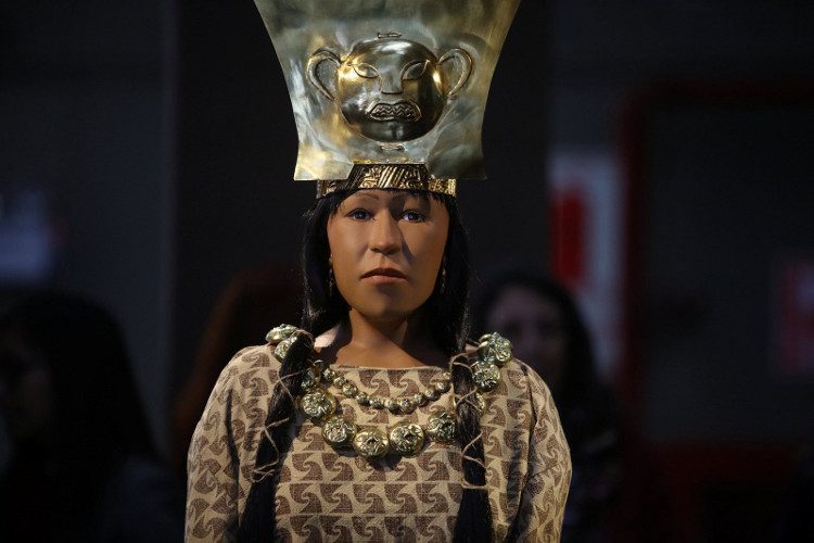 The reconstructed face of Lady Cao.