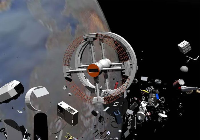 Space debris poses a danger to thousands of operational satellites