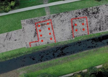 radar penetrating ground reveals bowling alley beneath an ancient monastery 117098