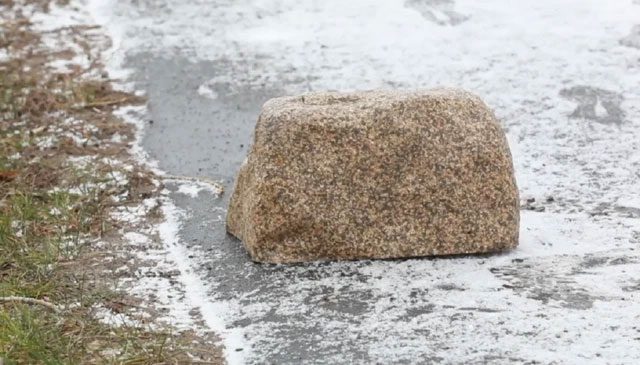 This special spy robot resembles an ordinary stone