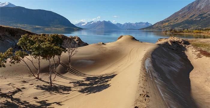 The formation of the Carcross Desert is the result of 10,000 years of changes in the Earth's crust.