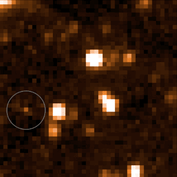Animation capturing the moment the brown dwarf speeds past other objects