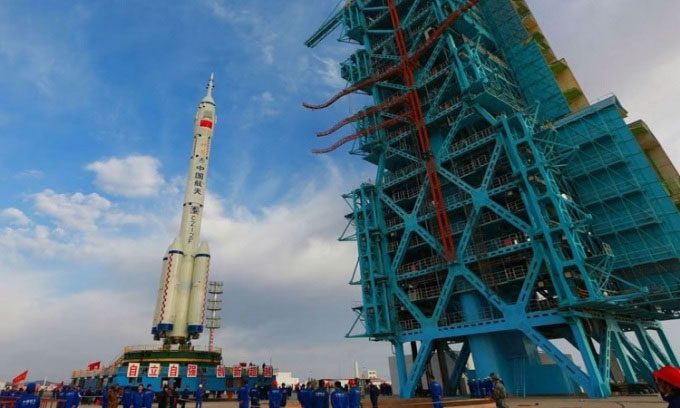 Long March 2F rocket will launch Shenzhou 13 at Jiuquan Launch Center.