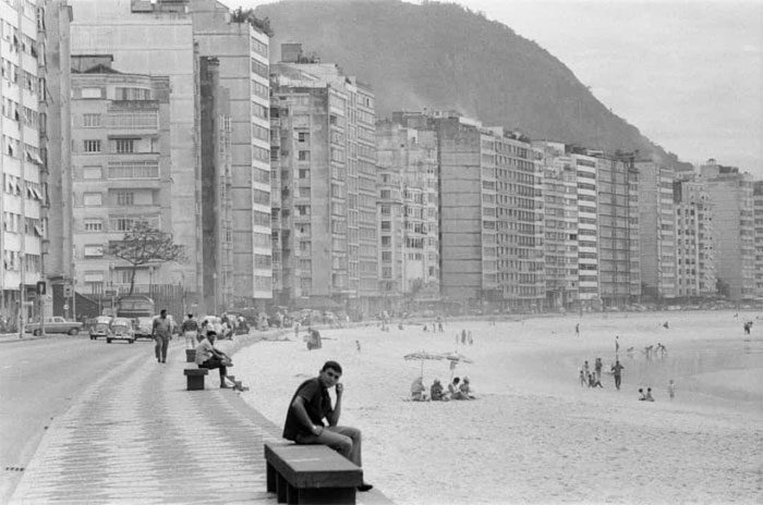The famous Copacabana beach in Rio de Janeiro, Brazil