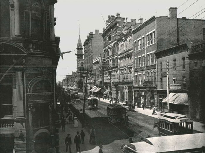 Streetcar on King Street, Toronto, Canada