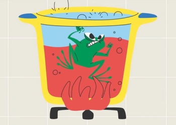 the human is stepping into the frog effect 116279