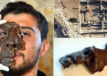 the mask of the ky binh is 1 800 years old discovered in the northern turkey 117313