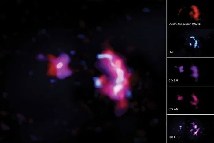  CO2 was also detected in this massive galaxy.
