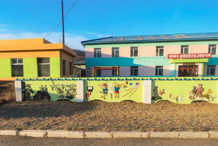 Colorful murals at kindergartens and elementary schools