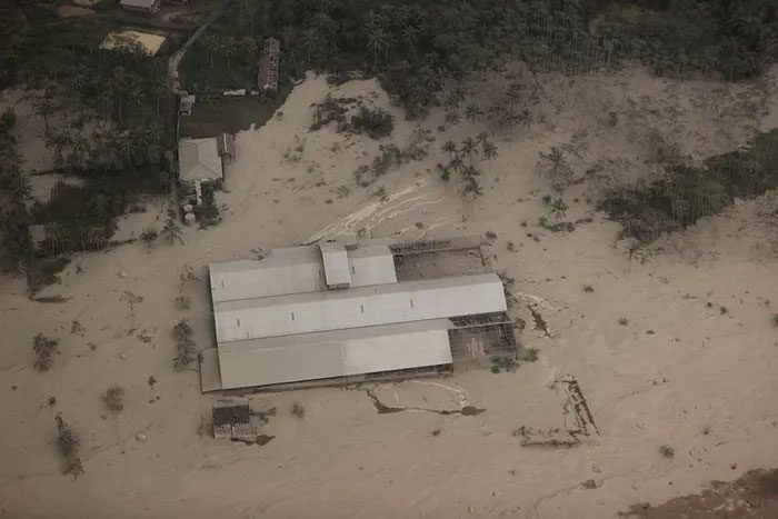 Hundreds of families had to evacuate after their homes were destroyed by ash and lava.
