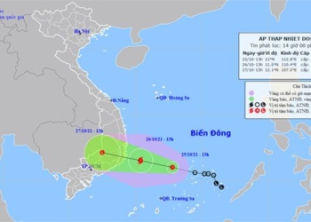 tropical depression strengthening into storm entering khanh hoa ninh thuan area 116725