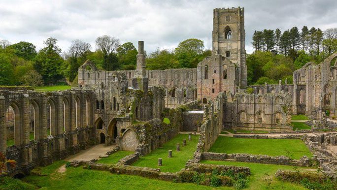 The beautiful ruins of the abbey