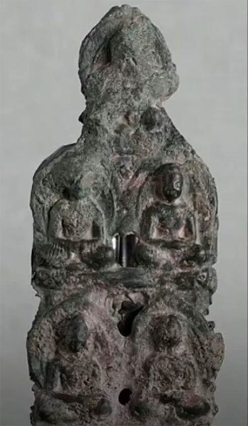 Statue representing the Five Wisdom Buddhas.