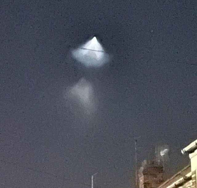 The white triangular UFO spotted in Yorkshire caused a stir.