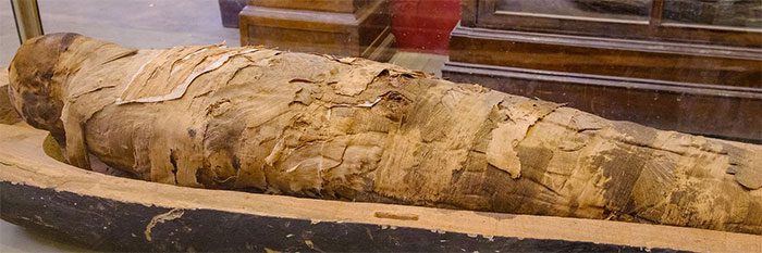 Egyptian mummy wrappings made from Asbestos.