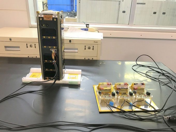 NanoDragon satellite system check during handover in Japan on August 17.