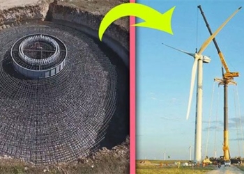 video behind the scenes of building a giant wind turbine from assembly to turbine installation 116967