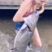 video drowning girl attacked by monster to the point of being dragged up anyone would be terrified 116588