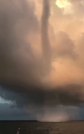 Waterspout Appears Over Cửa Lò Beach