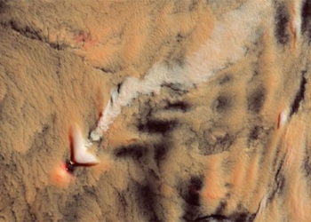 volcano photo from space causes confusion 117599