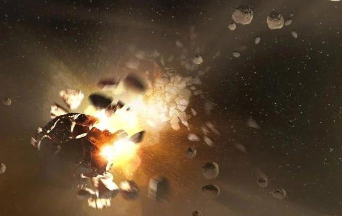 An asteroid collision could release countless cosmic dust particles