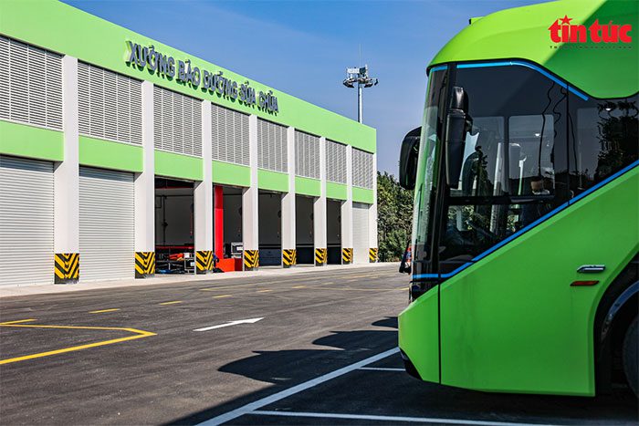 Each depot has a maintenance and repair center for the buses.