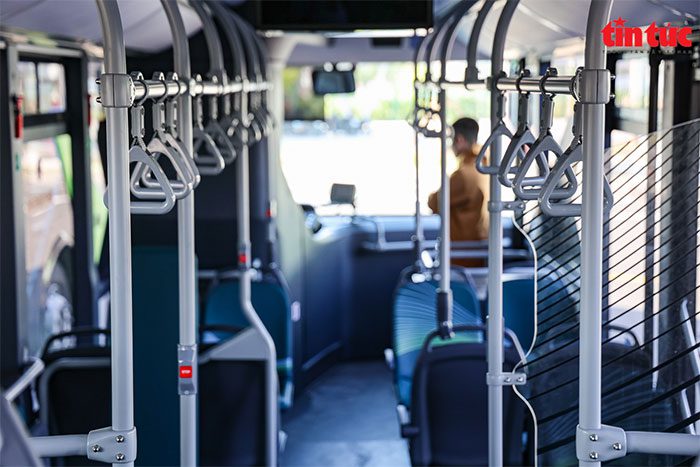 Bus equipped with many features such as free wifi, USB charging ports